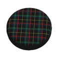 thumbnail image 3 of Easygdp Buffalo Plaid Dark Green Wheel Sun Guard, Spare Tire Cover,Universal Trailer Suv Truck Camper Travel,Easy To Install And Remove -14 Inch, 3 of 9