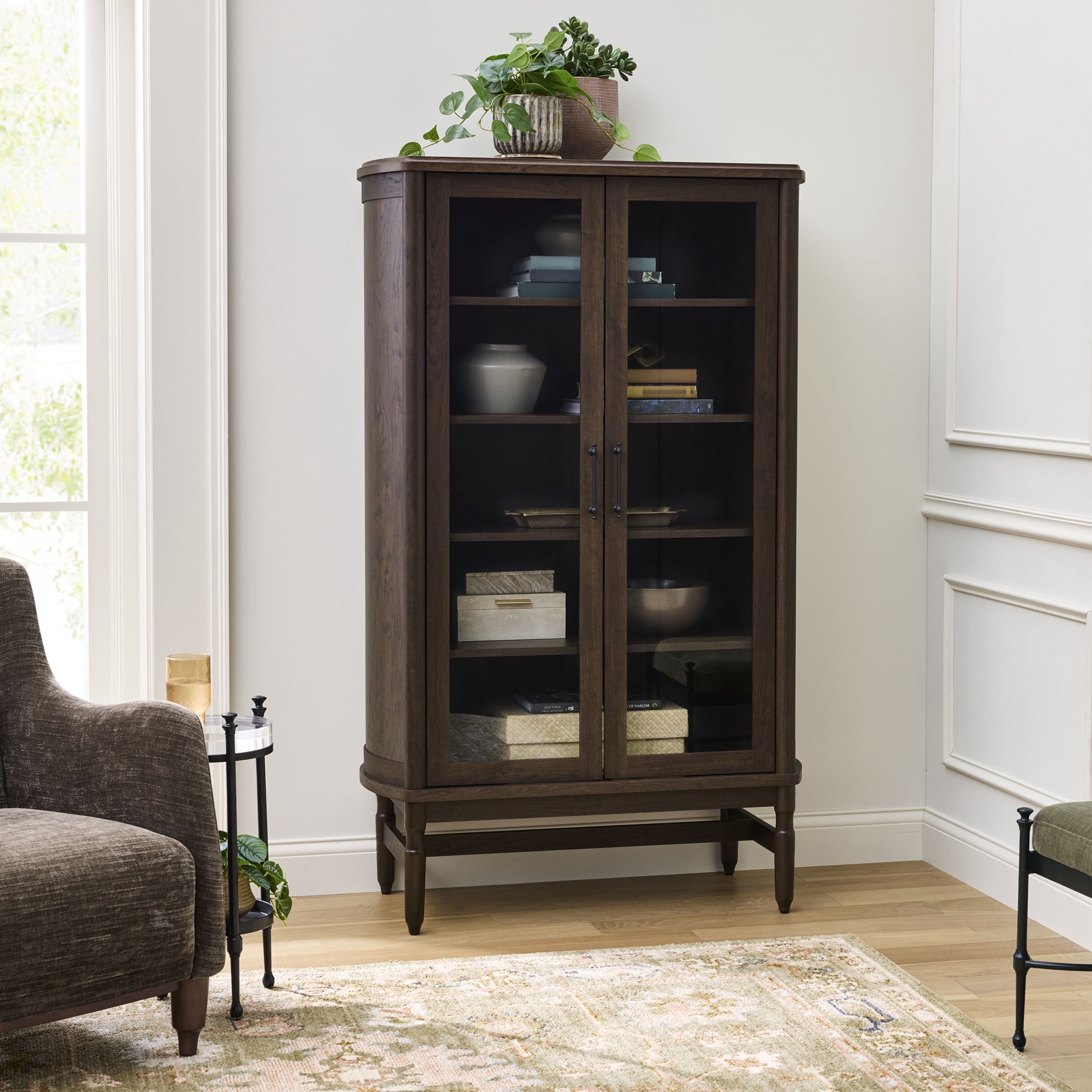 Better Homes & Gardens Ambrose Curio Cabinet, Coffee