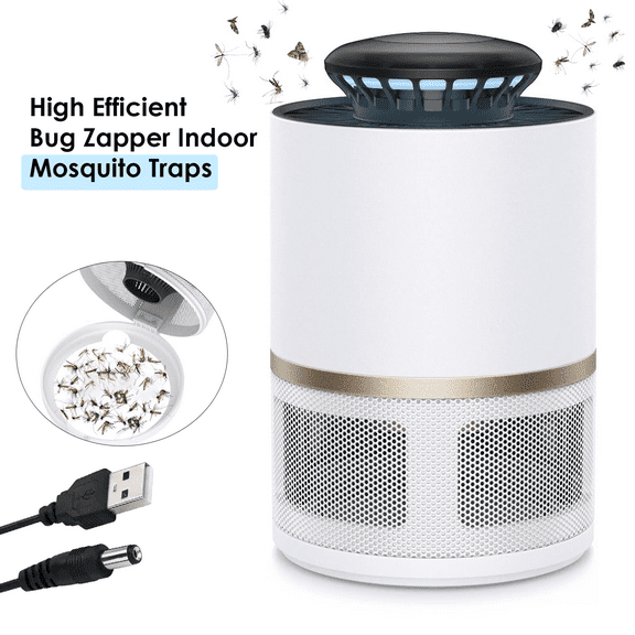 Maxfavor 1pc Fruit Fly Traps Insects Mosquito Killer Lamp Indoor with Super Strong Suction