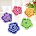 thumbnail image 3 of Masteelf 5pcs Embroidery Applique Adhesive Patches DIY Peony Flower Sticker for Jackets Jeans Bags Clothing Arts Crafts Decoration Denim Piece, 3 of 8