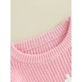 thumbnail image 6 of Wassery Baby Girls Boys Sweater Long Sleeve Crew Neck Letters Print Knitted Sweater 3M 6M 9M 12M 18M 24M Newborn Warm Knit Pullover Sweater Fall Winter Clothes for Infant Girls Boys, 6 of 9