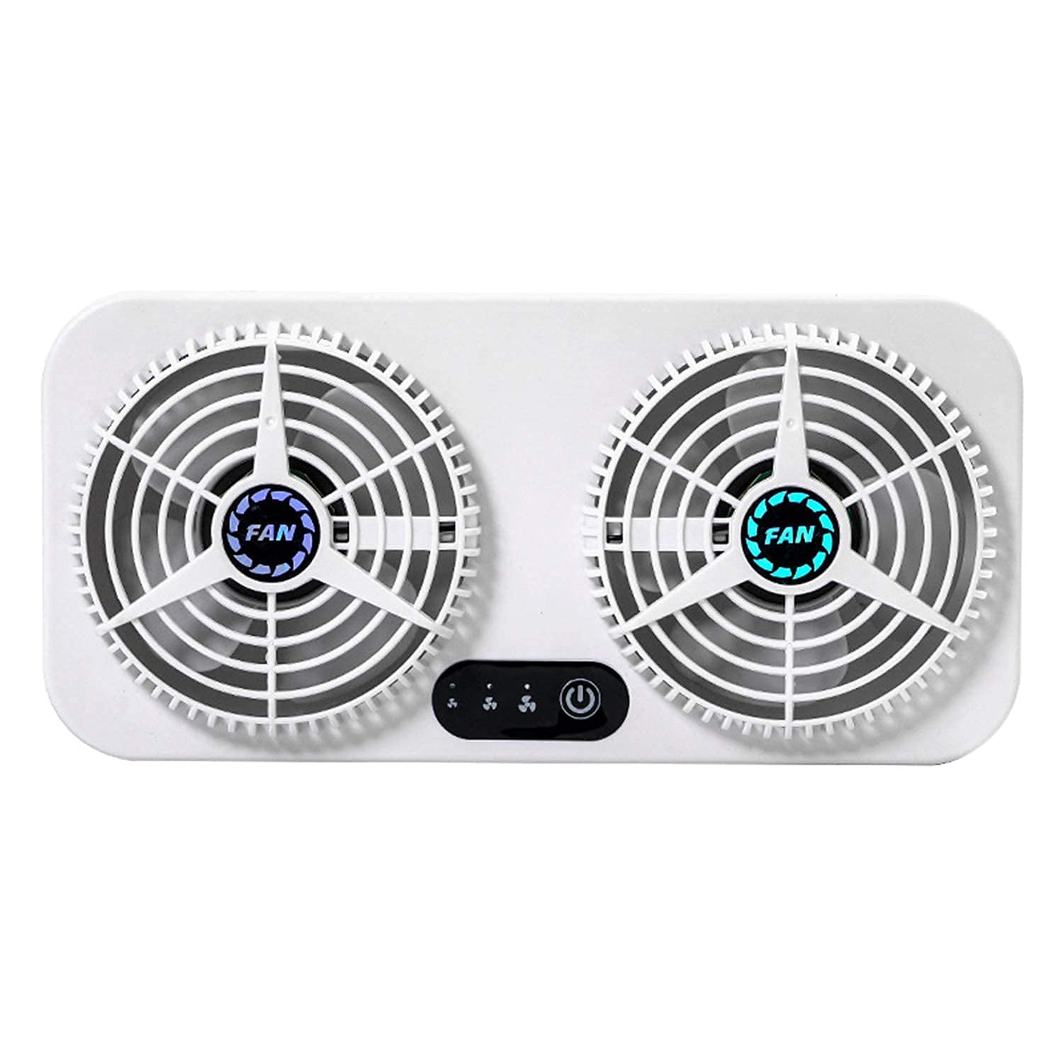 Car Air Vent Cooling Fan Window Fan Car Exhaust Fan White Car Radiator,Eliminate The Peculiar Smell Inside The Car and Can Be Used for General Types of Cars Newest Car Ventilator 