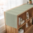 thumbnail image 6 of Table Runners 70 Inches Long Dress Scarves, Sage Green Geometric Farmhouse Coffee/Dining/Kitchen Table Decor, Holiday Table Runner, Minimalism Solid Color Striped Lines 13x70 Inch, 6 of 9