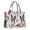 White Colorful Flower, variant on Large Capacity Tote Bag,Purple Butterfly Pattern Handbag Fashion Luxury Tote Bag,15.7"x13"x 5.1" Inches,Laptop Compatible