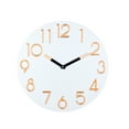 thumbnail image 1 of relayinert Solar Powered Clock For Contemporary Room Decoration Suitable For Decoration In Multiple Occasions orange, 1 of 6