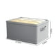 thumbnail image 3 of Caja de almacenamiento de telas no tejidas | Organizador de cajones de tela plegable de gran capacidad | Almacenamiento gris para ropa de armario y dormitorio | 1 pieza | 17,32x9,84x7,87 pulgadas, 3 of 9