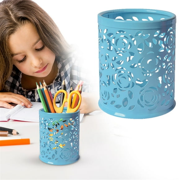 Meiiso Série D'Outils, Porte-Stylo D, Porte-Stylo en Maille Rond et Carré en Métal pour Bureau/groupes d'Étude, Liquidation!