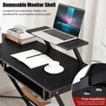 thumbnail image 5 of Costway L Shaped Computer Desk Home Office Workstation w/ Movable Monitor Stand Black, 5 of 10