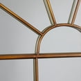 thumbnail image 5 of DecMode Traditional Windowpane Style Metal Wall Mirror with Polished Brown Finish, 34"W x 56"H, 5 of 14
