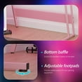 thumbnail image 7 of FDW L Shaped Desk Corner Gaming Desk with Large Desktop Studying Working Desk, Pink, 7 of 7