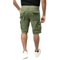 thumbnail image 2 of RAW X Mens Belted 12.5" Inseam Knee Length Cargo Shorts, Grass, 42, 2 of 7