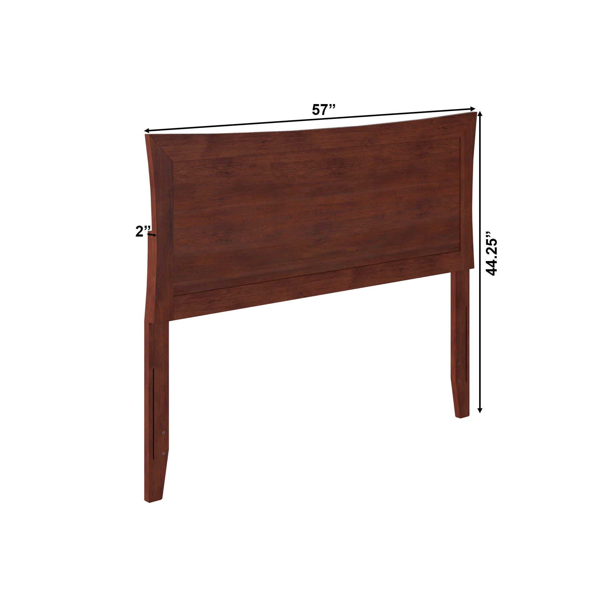 AFI Metro Full Headboard with USB Charging Station, Walnut