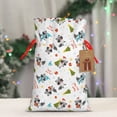 thumbnail image 4 of Fuzoiu happy new year Raccoon Print Christmas Gift Bag,Burlap Gift Bag with Drawstring Closure & Hang Tag,Perfect for Holidays, Birthdays, and Special Occasions-Small, 4 of 7