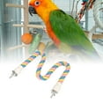 thumbnail image 1 of Bird Rope Perch, Built In Wire Bendable Bird Swing Perch Toy Comfortable Grip  Cotton Rope Perch Easy To Use Climbing Bird Rope Toy For Cockatiels, 1 of 8