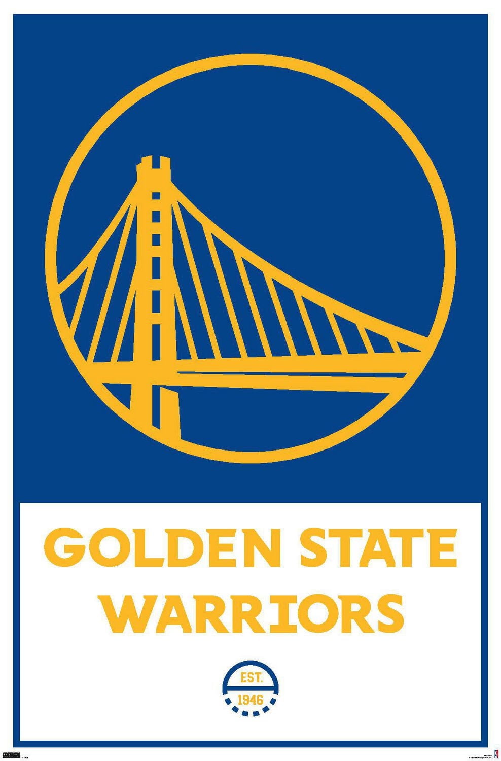 NBA Golden State Warriors - Logo 21 Wall Poster, 22.375" x 34"