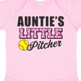 thumbnail image 4 of Inktastic Auntie's Little Pitcher Softball Girls Baby Bodysuit, 4 of 5