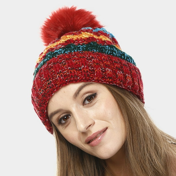 Amtal Amtal Women Soft Cable Knit Faux Fur Pom Pom Red Beanie Hat Walmart Com Walmart Com Amtal Amtal Women Soft Cable Knit Faux Fur Pom Pom Red Beanie Hat Walmart Com Walmart Com