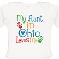 thumbnail image 4 of Inktastic My Aunt in Ohio Loves Me Boys or Girls Long Sleeve Baby Bodysuit, 4 of 5
