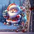 thumbnail image 4 of Adhesivos Navideños Ganfancp Grandes Decoración Navideña para Cristal con Muñeco de Nieve, 4 of 7