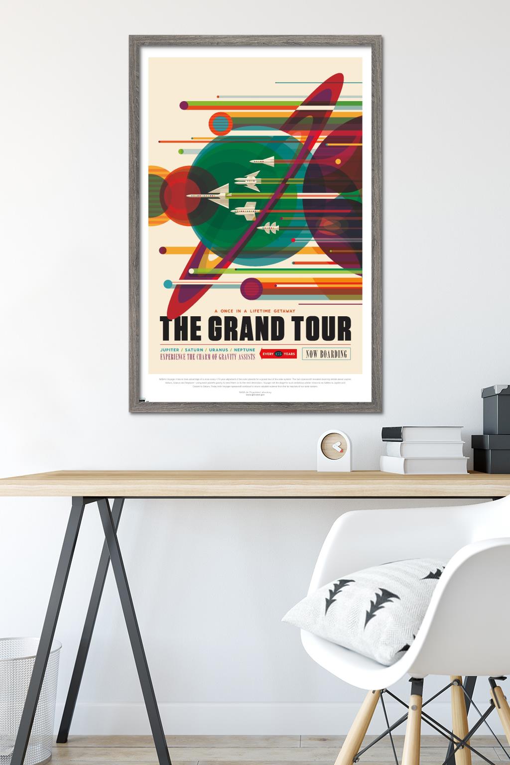 NASA - The Grand Tour Wall Poster, 22.375" x 34" Framed