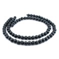 thumbnail image 3 of The Bead Chest Charcoal Natural Wood Beads 10mm Black Round Large Hole 16 Inch Strand, 3 of 3
