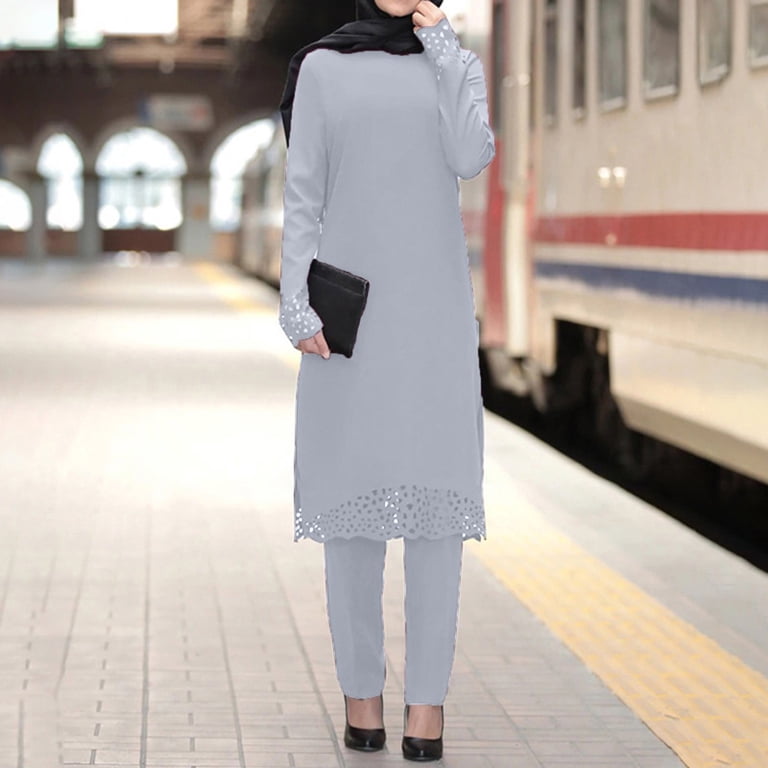 Baqcunre Casual Dresses for Women Women's Muslim Robe Set Burning Flower Two Set Round Neck Loose Temperament Prayer Clothes Dresses for Women 2024 Summer Dresses for Women 2024 Womens Dresses - Walmart.com Baqcunre Casual Dresses for Women Women's Muslim Robe Set Burning Flower Two Set Round Neck Loose Temperament Prayer Clothes Dresses for Women 2024 Summer Dresses for Women 2024 Womens Dresses - Walmart.com