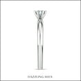 thumbnail image 4 of Dazzlingrock Collection 0.25 Carat Round Lab Grown White Diamond 6 Prong Classic Solitaire Engagement Ring for Women in 14K Solid White Gold Size 9, 4 of 6