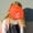 Orange, variant on Fan Hat USB Rechargeable Sun Visor Hat with Fan, Lightweight Outdoor Cooling Visor Adjustable PVC Sun Hat with Fan