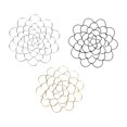 thumbnail image 1 of Organizador Floral de Acero Inoxidable de 3 Piezas | Inserto Reutilizable para Arreglos Florales | Metal Resistente a La Corrosión | Expositor Equilibrado Fácil de Limpiar para Decoración Del Hogar y, 1 of 6