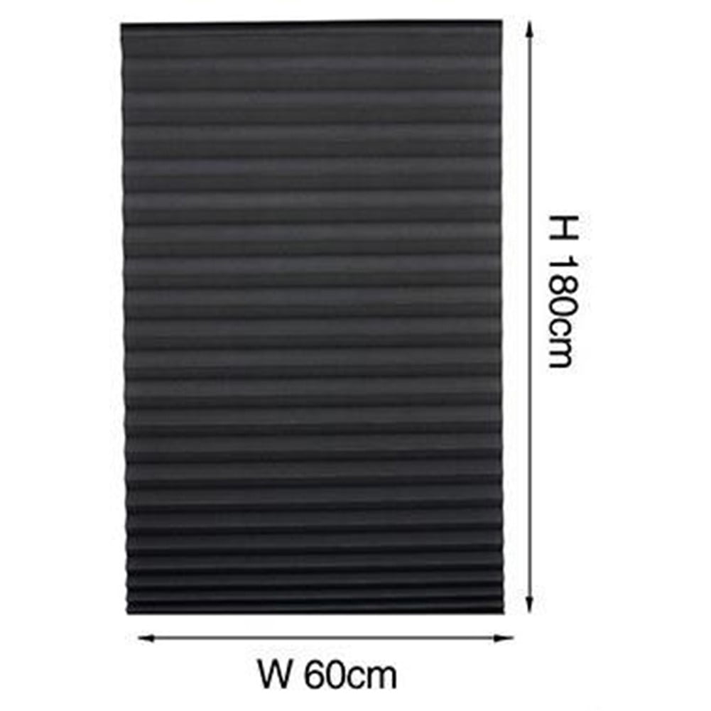 Folding Blind Full Blackout Curtains Privacy Screen Blackout Blinds for Window Black