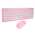 thumbnail image 1 of Teclado Y Ratón, Alfombrilla Antideslizante, Combinación De Ratón Y Teclado Inalámbrico De 96 Teclas, Material ABS Resistente A La Decoloración Para Ordenador Para Juegos Cergrey Rosa, 1 of 8