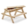 thumbnail image 2 of Plum® Surfside Wooden Sand & Water Picnic Table with Blue Parasol, 2 of 7