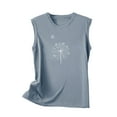 thumbnail image 4 of ZyeKqe Tank Top for Women Sleeveless Crewneck T Shirts Graphic Print Going out Tops Summer Casual Loose Basic Shirts, 4 of 5