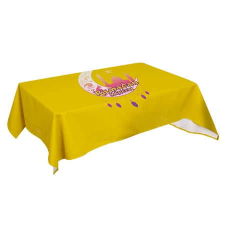 

Eid Mubarak Table Cloth - Delicate Star Moon Mosque Tablecloth - Eid Mubarak Ramadan Decor Home Dining Room Decorations Party Supplies 55 x 55in