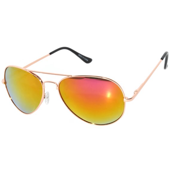 OWL Aviator Sunglasses Gold Metal Frame for Men and Women