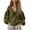 Army Green, variant on Womens Blouse Flowy Puff Sleeve V Neck Long Sleeve Solid Boho Casual Loose Top Summer Fall Spring Lightweight Soft Ruched Drop Shoulder Pleated Tunic, Yellow XL