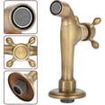 thumbnail image 2 of Wall Mounted Vintage Solid Brass Faucet Water Tap For Kitchen Sink Mop Pool(long), 2 of 5