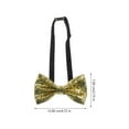 thumbnail image 7 of Raindrops Men Bow Tie Pre-tied Bow Tie Formal Tuxedo Bowtie Adjustable Glitter Bow Tie, 7 of 7