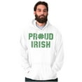 thumbnail image 5 of Proud Irish St Patrick's Day Shamrock Hoodie Sweatshirt Women Men Brisco Brands M, 5 of 6