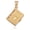 Yellow, variant on Solid Gold Santa Biblia Spanish Open Holy Bible (14K White Gold, Pendant)
