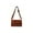 Coffee, variant on QTOCIO Fashionable Versatile Men's Shoulder Bag Chest Bag Small Bag Travel Travel Leisure Soft Leather Work Crossbody Bag