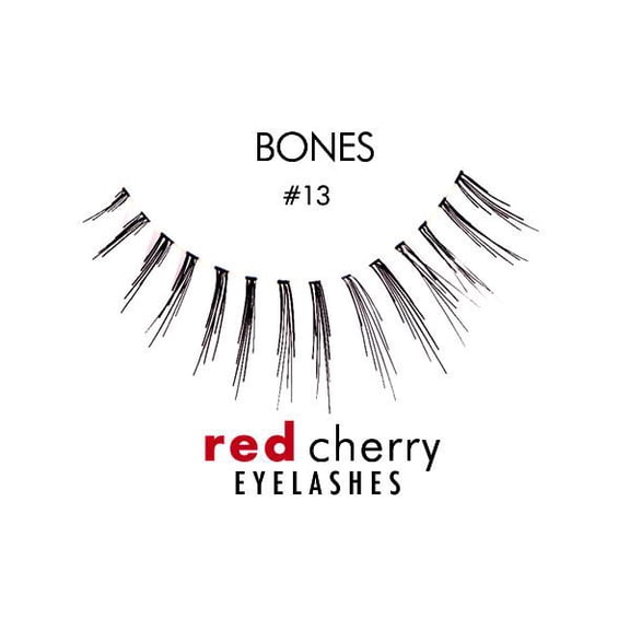 Option : Black - #13 , Troika Red Cherry Eyelashes, hair scalp beauty - Pack of 1 w/ Sleek 3-in-1 Comb/Brush