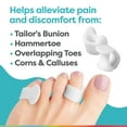 thumbnail image 2 of Zentoes Small Spacers Bunionette Gel Splint Tailors Bunion & Hammer Toe Corrector, 4 Count, White, 2 of 8