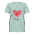 thumbnail image 4 of Camisas de Manga Larga para Hombres Imprimir Casual Cuello Redondo Blusa de Manga Corta, Camisas de Lino para Hombres, 4 of 8