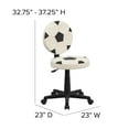thumbnail image 6 of Emma + Oliver Soccer Swivel Task Office Chair, 6 of 12
