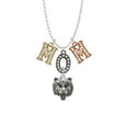 thumbnail image 2 of Delight Jewelry Silvertone Large Bear - Mascot Multi-Colored Crystal Mom Charm Necklace, 2 of 5