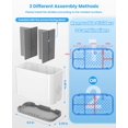 thumbnail image 2 of 5-Slot Detachable Toothbrush Holder Wall Mounted & Countertop Organizer for Electric Toothbrushes, 2 of 9