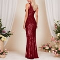 thumbnail image 2 of XIYON Dresses For Women Off Shoulder Sequin Dress Sleeveless Slit Backless Dress Vacation, 2 of 6