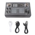 thumbnail image 2 of Recording Multi-function Mixer Portable Digital Sound Card BT USB Mixing Console Built-in 48V Phantom Power Professional Live Mixer Sound Card Effect Device Built-in Rechargeable, 2 of 7