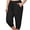 A1-Black, variant on SHOWMALL Womens Plus Size Joggers Pants Casual Active Capri Sweatpants with Drawstring Pockets Burgundy 3X